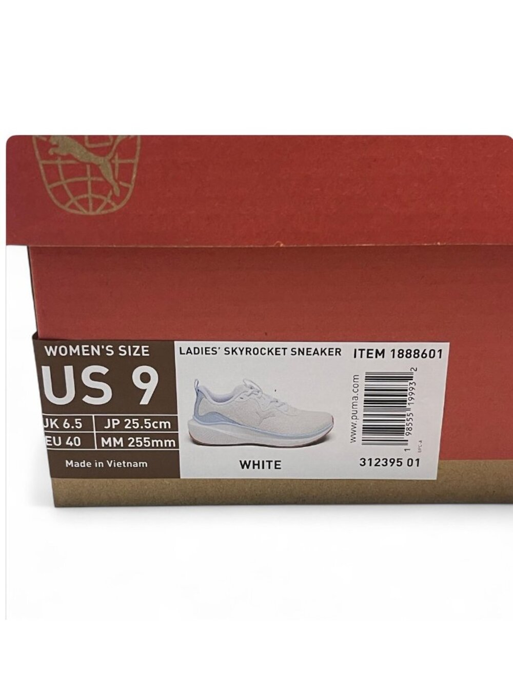 Puma Womens White Running Shoes Size 9 Cushioned Lightweight Sneakers - Picture 7 of 11
